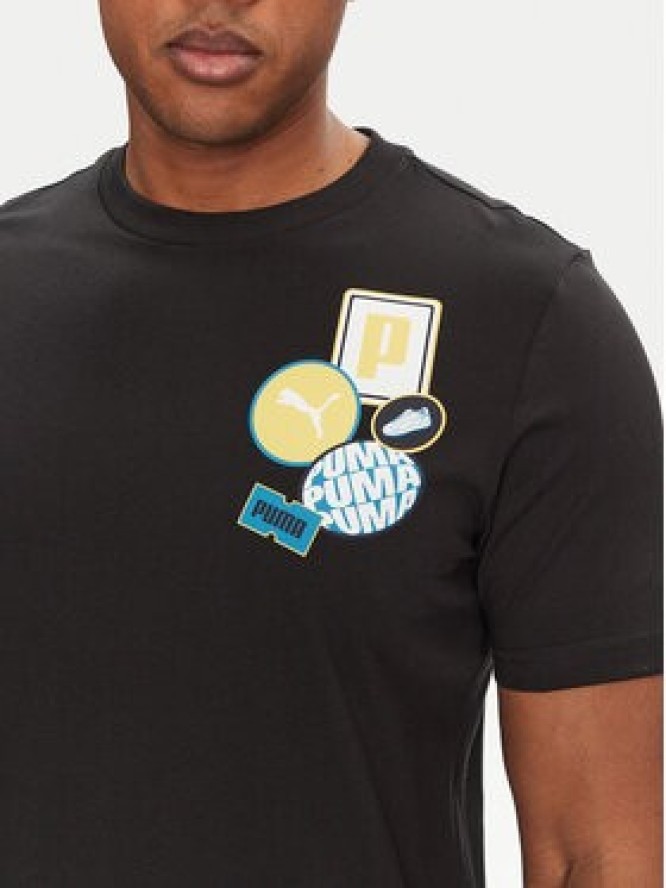 Puma T-Shirt Graphics Icon 684829 Czarny Regular Fit