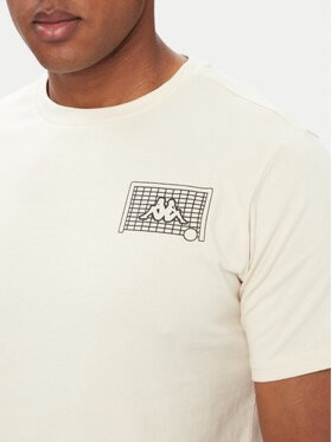 Kappa T-Shirt 322P14W Beżowy jasny Regular Fit