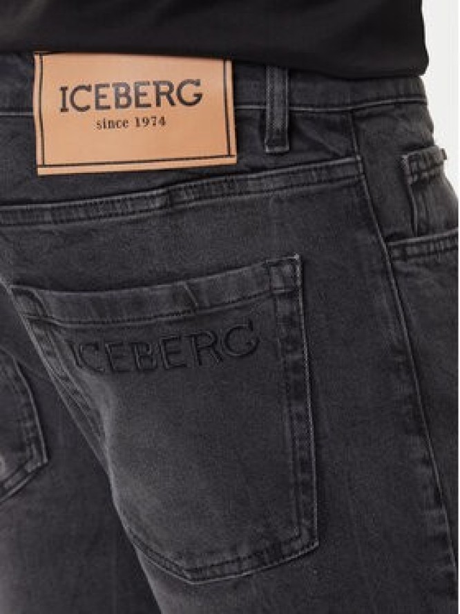 Iceberg Jeansy 20EI1P02SK16003 Czarny Slim Fit