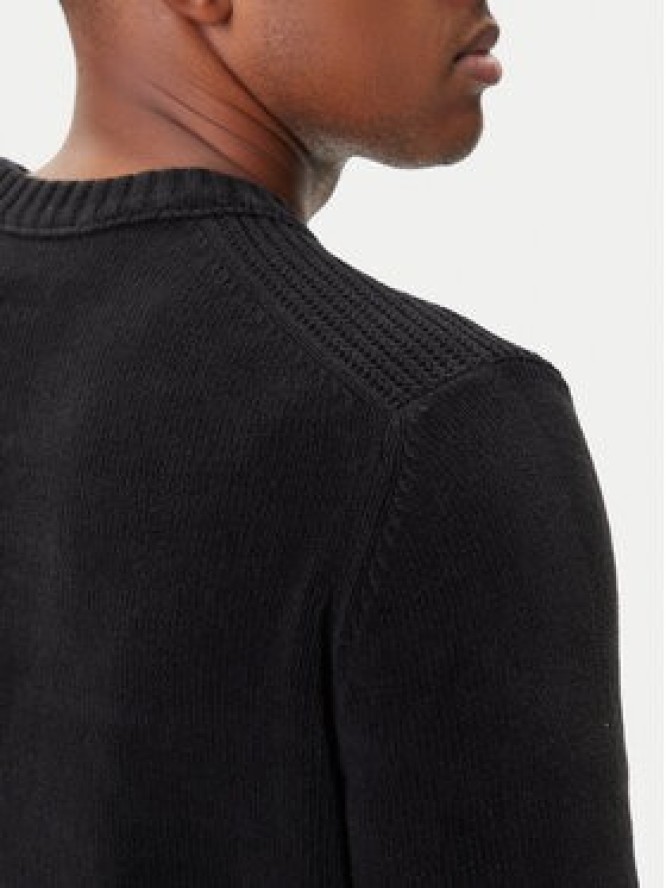 Aeronautica Militare Sweter 252MA1573UL00539 Czarny Regular Fit