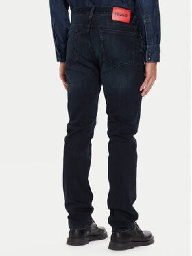 HUGO Jeansy 50547255 Granatowy Slim Fit