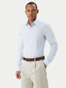 Calvin Klein Koszula LV019EU109 Niebieski Slim Fit