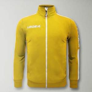 Kurtka California Junior do biegania Żółto-Biała
