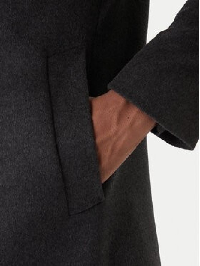 BOSS Płaszcz wełniany H-Hyde 50551078 Szary Slim Fit