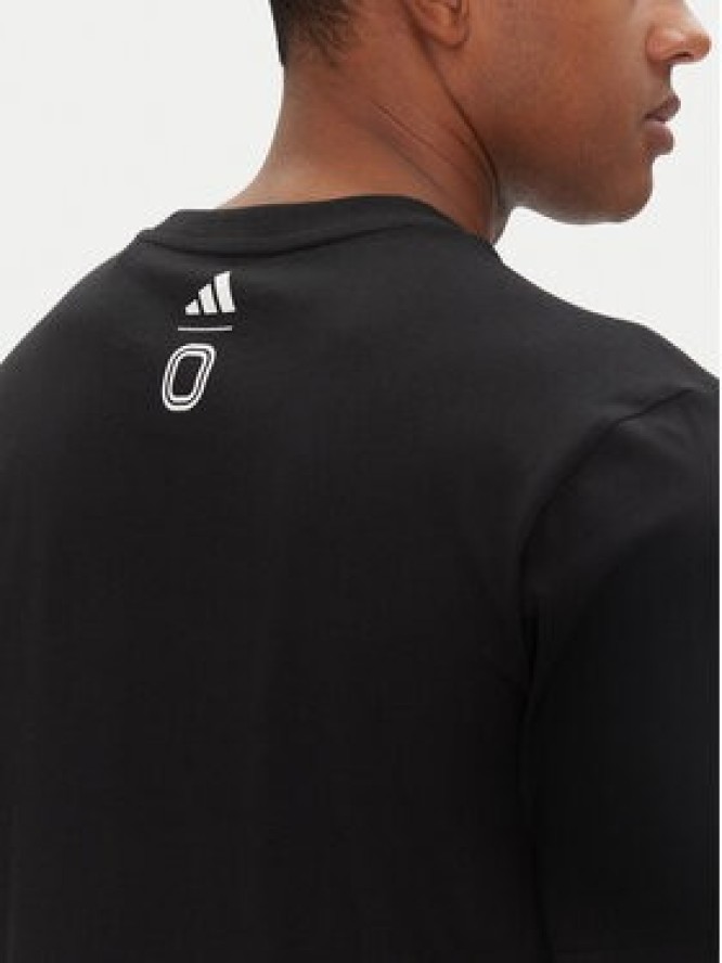 adidas T-Shirt Overtime Spring Graphic JM0291 Czarny Regular Fit