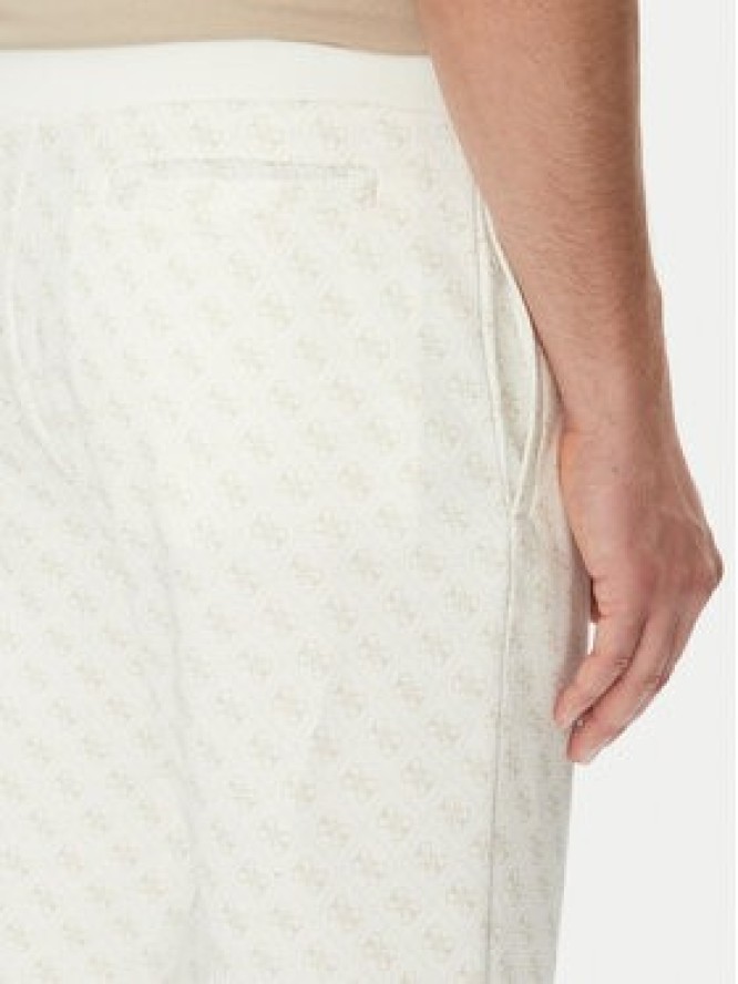 Guess Spodnie dresowe Korbin Z2BB05 FL04Q Écru Regular Fit