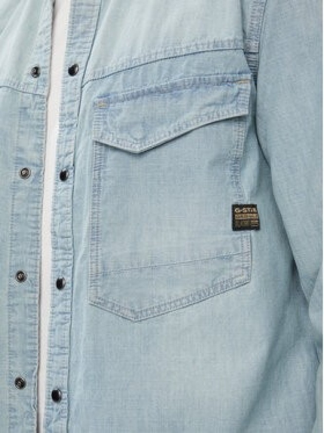 G-Star Raw Koszula jeansowa Dakota D23006-E356 Niebieski Regular Fit