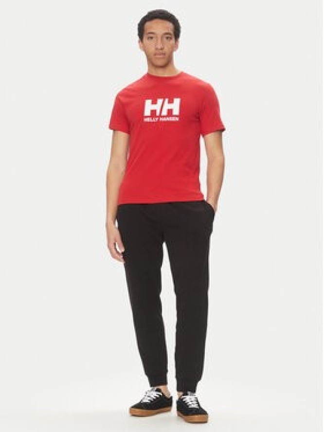 Helly Hansen T-Shirt Logo 54596 Czerwony Regular Fit