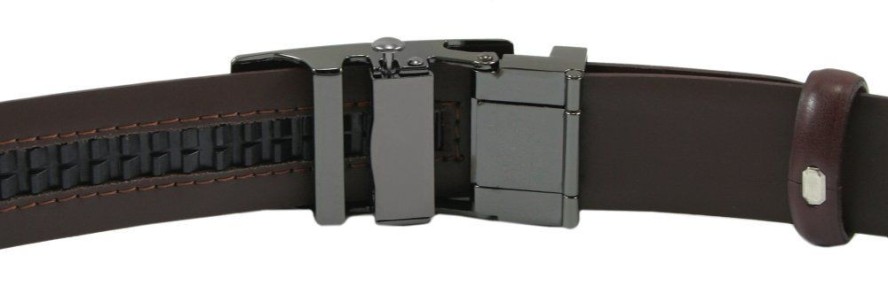 Pasek Automatyczny - Skóra Naturalna - His Story - Orzechowy Brąz