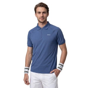 Męska techniczna tenisowa koszulka polo Siroko Player Navy