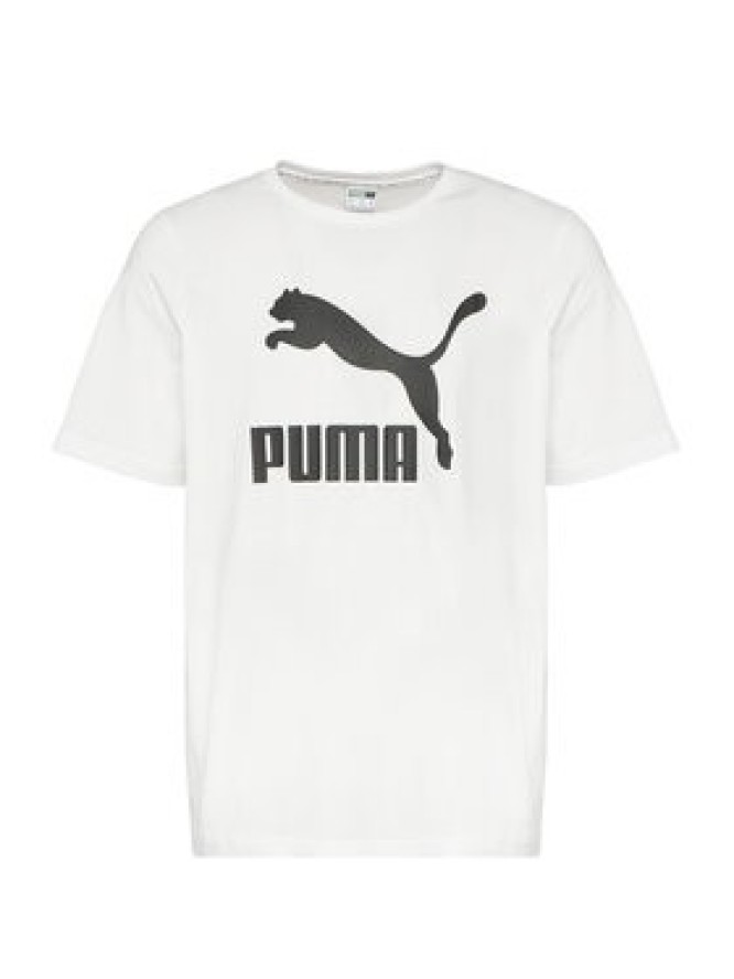 Puma T-Shirt Classics Logo 530088 Biały Regular Fit