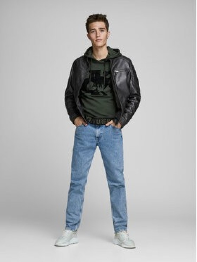 Jack & Jones Kurtka z imitacji skóry Rocky 12147218 Czarny Regular Fit