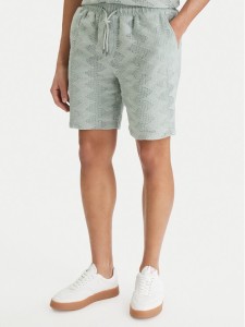 Guess Szorty materiałowe M6GD29 K3237 Zielony Regular Fit
