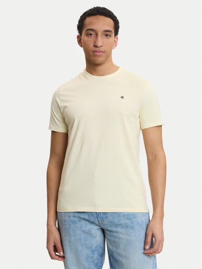 Calvin Klein Jeans T-Shirt Classic Monogram LV04RD254G Écru Regular Fit