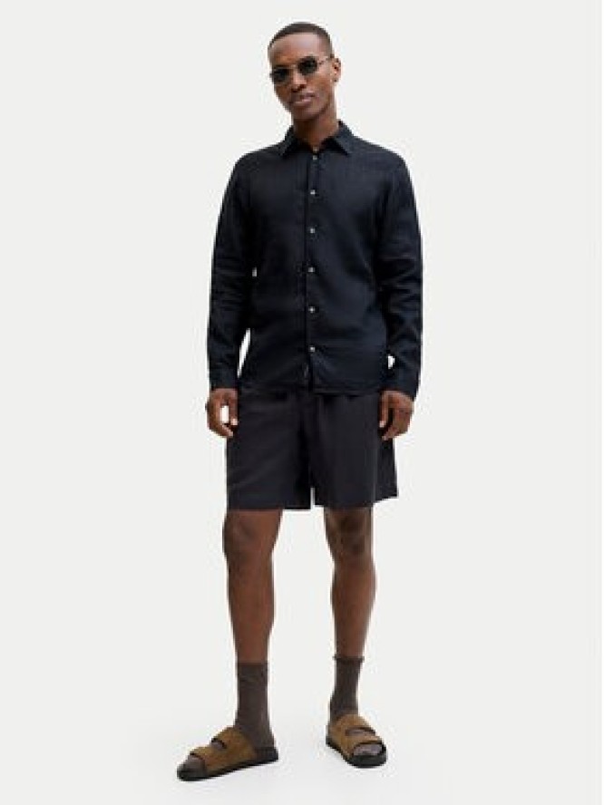 Jack & Jones Szorty materiałowe St. Bill 12253134 Czarny Wide Leg