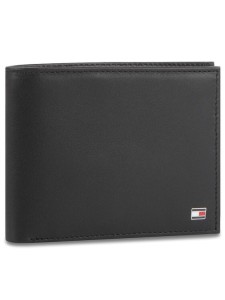 Tommy Hilfiger Portfel Eton Cc And Coin Pocket AM0AM00651 Czarny