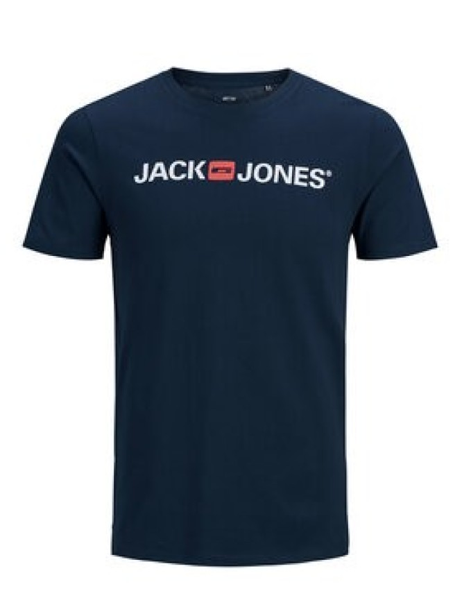 Jack & Jones T-Shirt Corp Logo 12137126 Granatowy Slim Fit