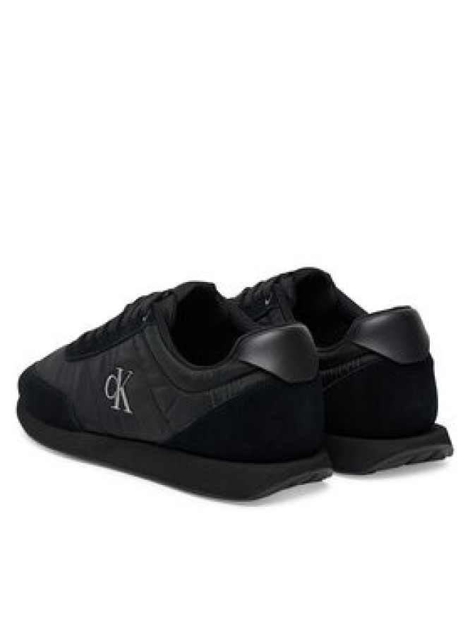 Calvin Klein Sneakersy Retro Runner Ess Mix Mat YM0YM01361 Czarny