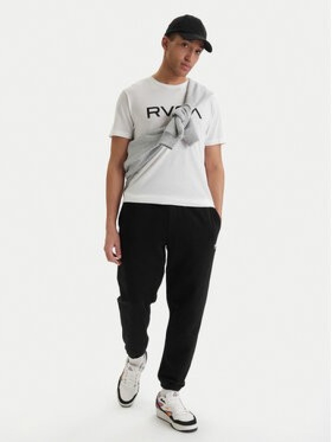 RVCA T-Shirt Big M420VRBI Biały Slim Fit