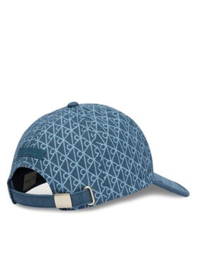 Calvin Klein Czapka z daszkiem Emblem Print W Leather Patch Cap LV04D5029G Niebieski