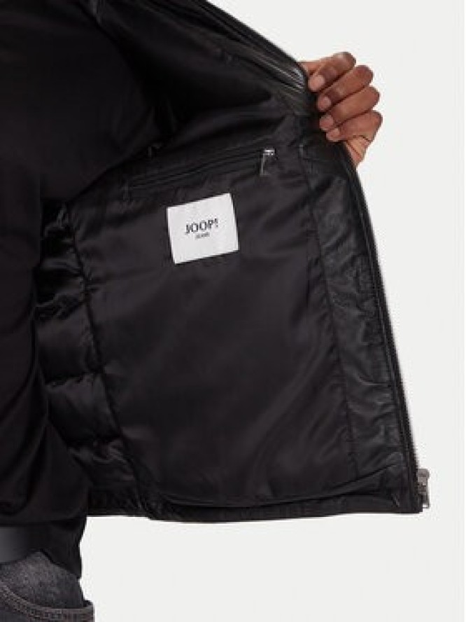 JOOP! Kurtka skórzana 262001980000867 Czarny Regular Fit