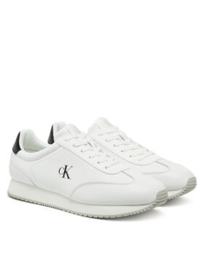 Calvin Klein Jeans Sneakersy Runner Laceup Tc YM0YM01187 Biały