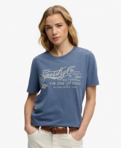 superdry Industry Workwear Relaxed T-Shirt 100% bawełna organiczna - Vintage