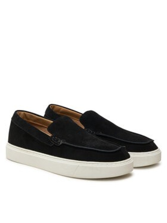 Calvin Klein Półbuty Moccasin Suede HM0HM01794 Czarny