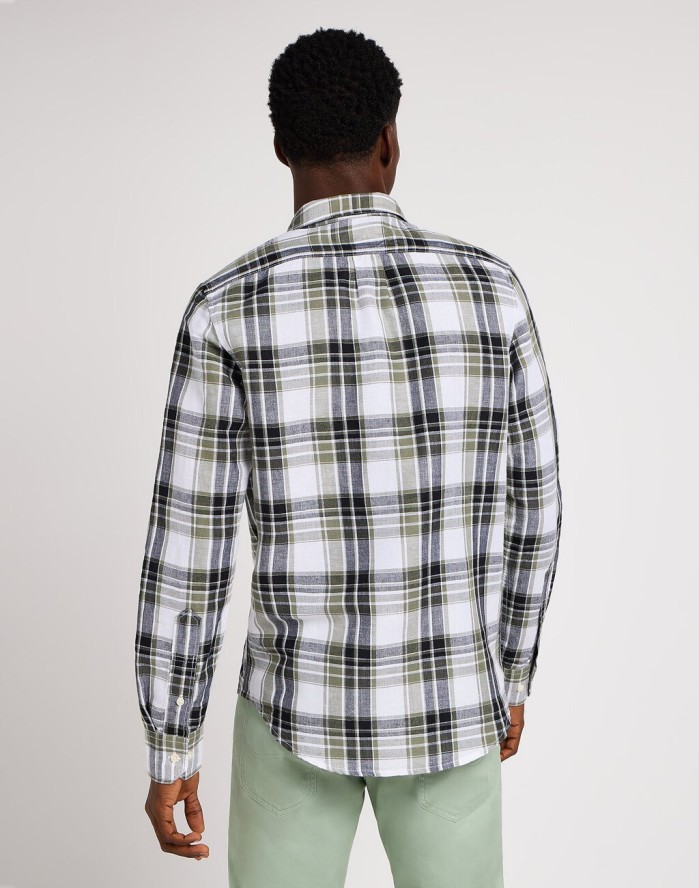 LEE MĘSKA KOSZULA LEESURE SHIRT OLIVE GROVE 112350073 L66N045022