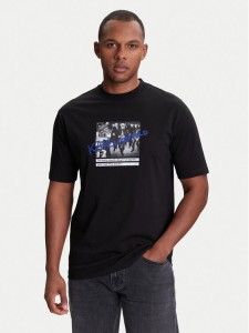 KARL LAGERFELD T-Shirt 755143 553225 Czarny Regular Fit
