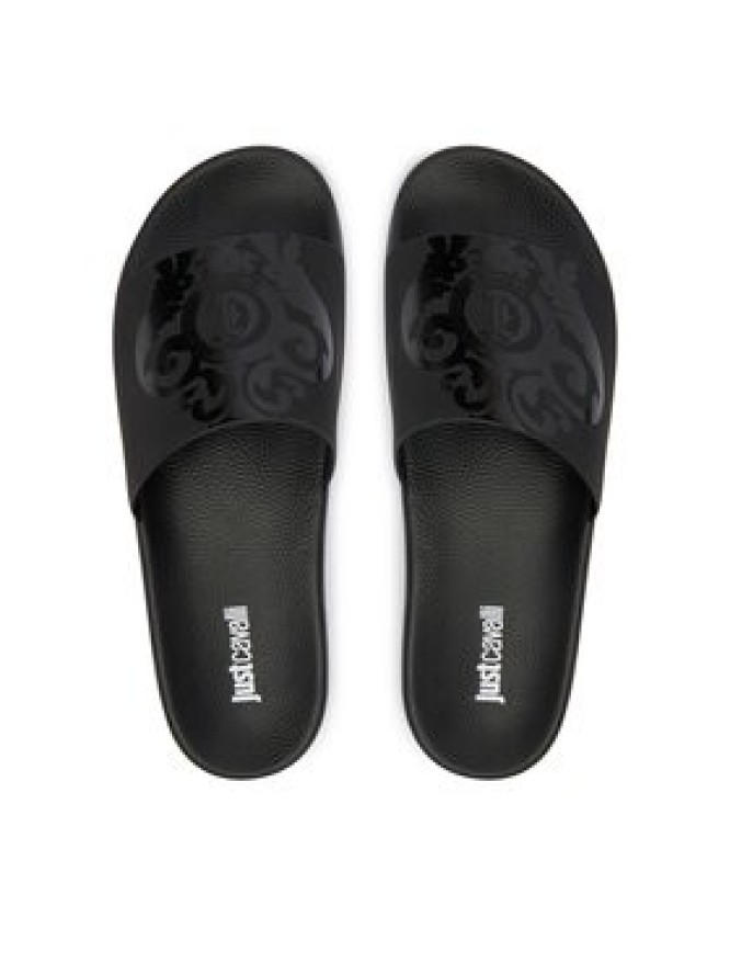 Just Cavalli Klapki 80QA3SZ3 ZSE54 Czarny