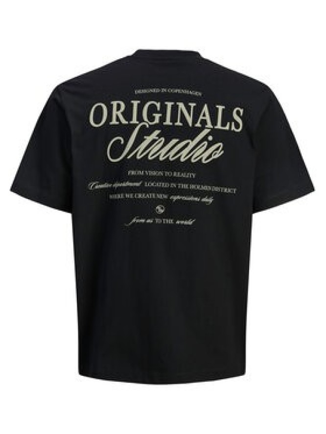 Jack & Jones T-Shirt Norrebro Typo 12282898 Czarny Regular Fit