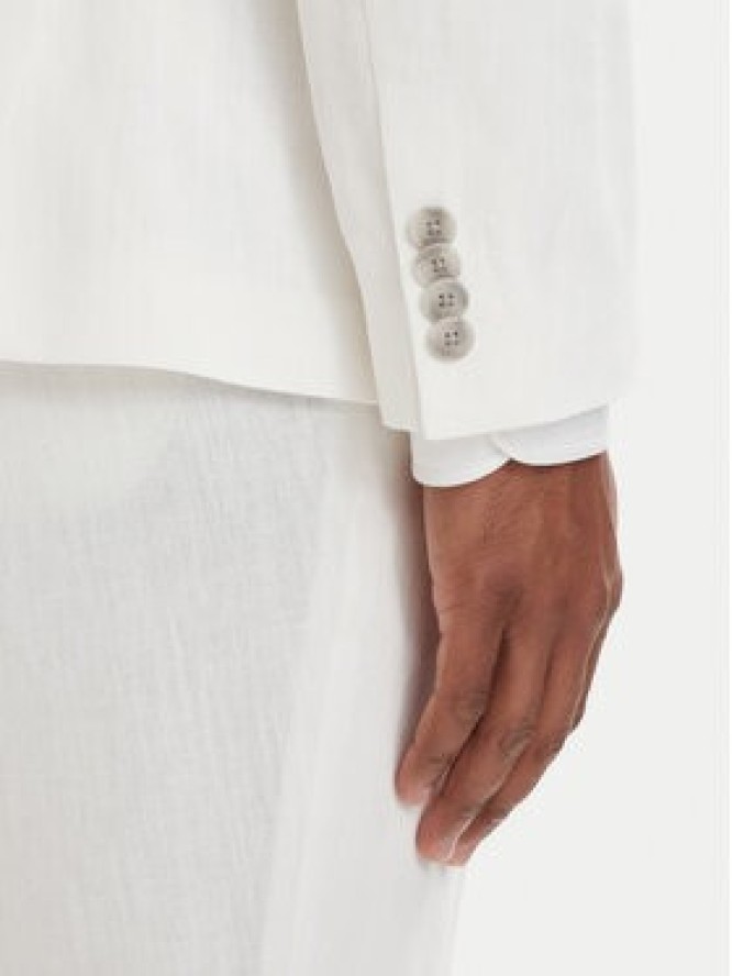 HUGO Garnitur Henry 50559672 Kremowy Slim Fit