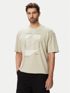 BOSS T-Shirt Te Journey 50566607 Beżowy Relaxed Fit