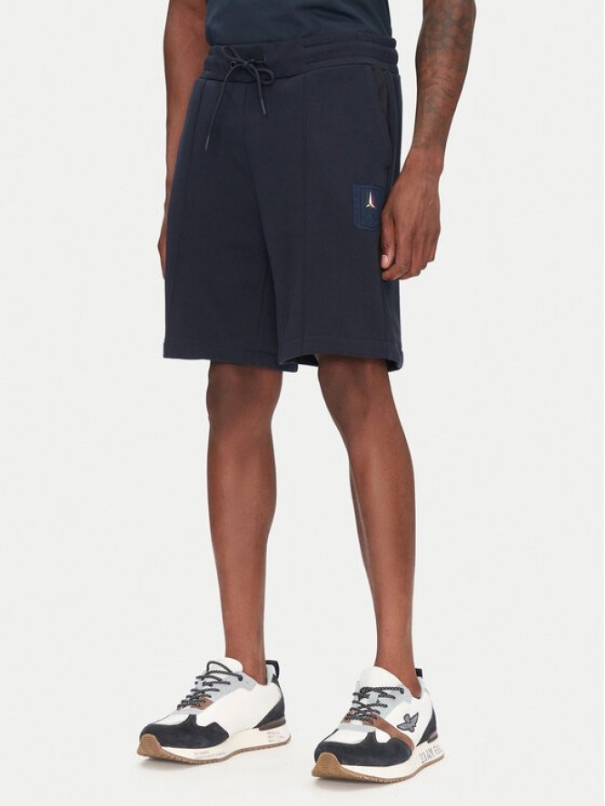 Aeronautica Militare Szorty sportowe 251BF020F584 Granatowy Regular Fit