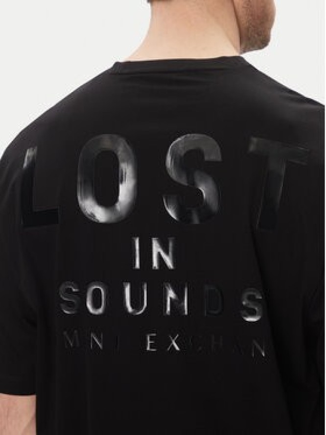 Armani Exchange T-Shirt XM000576 AF10364 UC001 Czarny Loose Fit