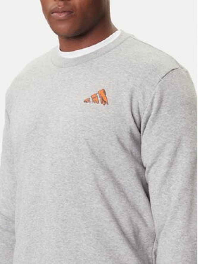 adidas Bluza Doodle Hunt Hike Graphic JM6503 Szary Regular Fit