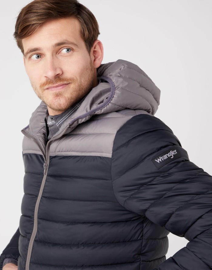 WRANGLER PUFFER JACKET MĘSKA KURTKA PRZEJŚCIOWA BLACK W4B1WA100 112319309