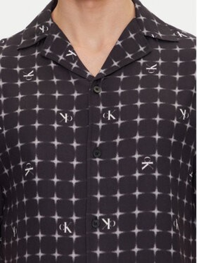 Calvin Klein Swimwear Koszula KM0KM01148 Czarny Regular Fit