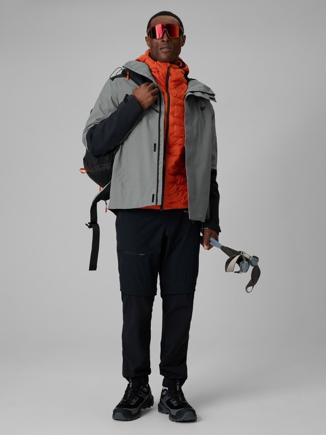 4F Kurtka trekkingowa membrana 10000 męska - szara S