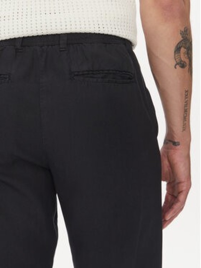 Lindbergh Spodnie materiałowe 30-008031 Granatowy Relaxed Fit