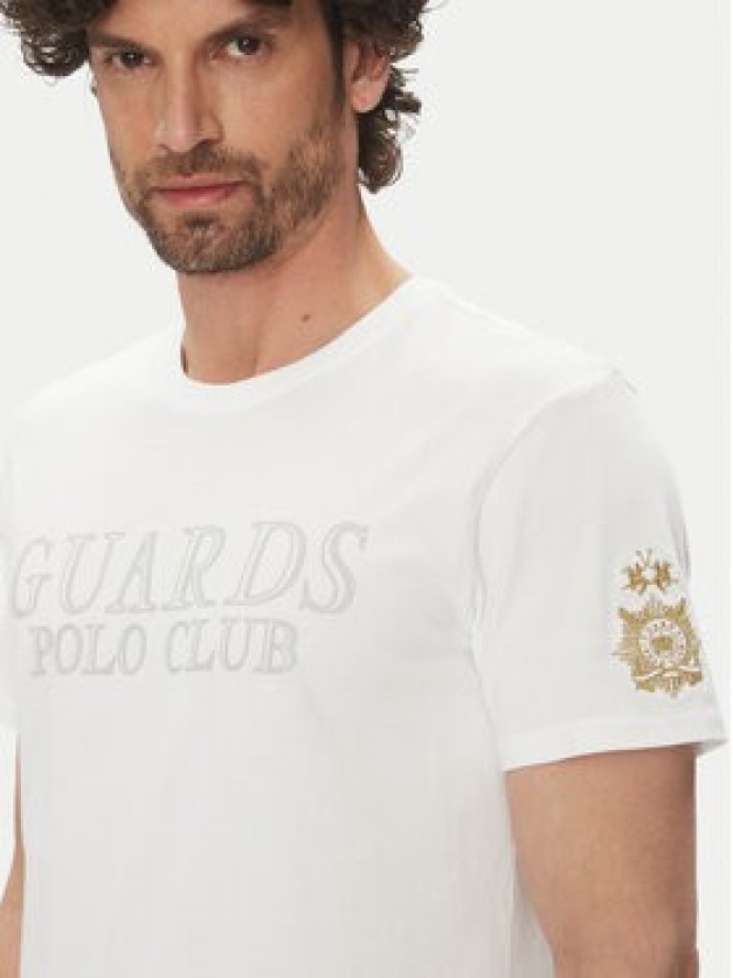 La Martina T-Shirt Anselm MARG31 JS206 Biały Regular Fit