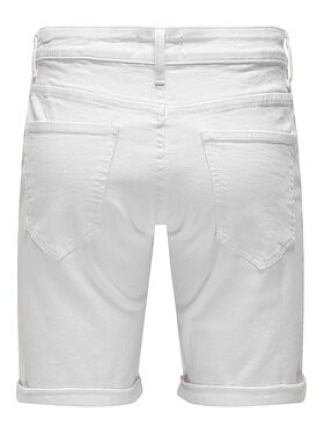 Only & Sons Szorty jeansowe Ply 22029297 Biały Regular Fit