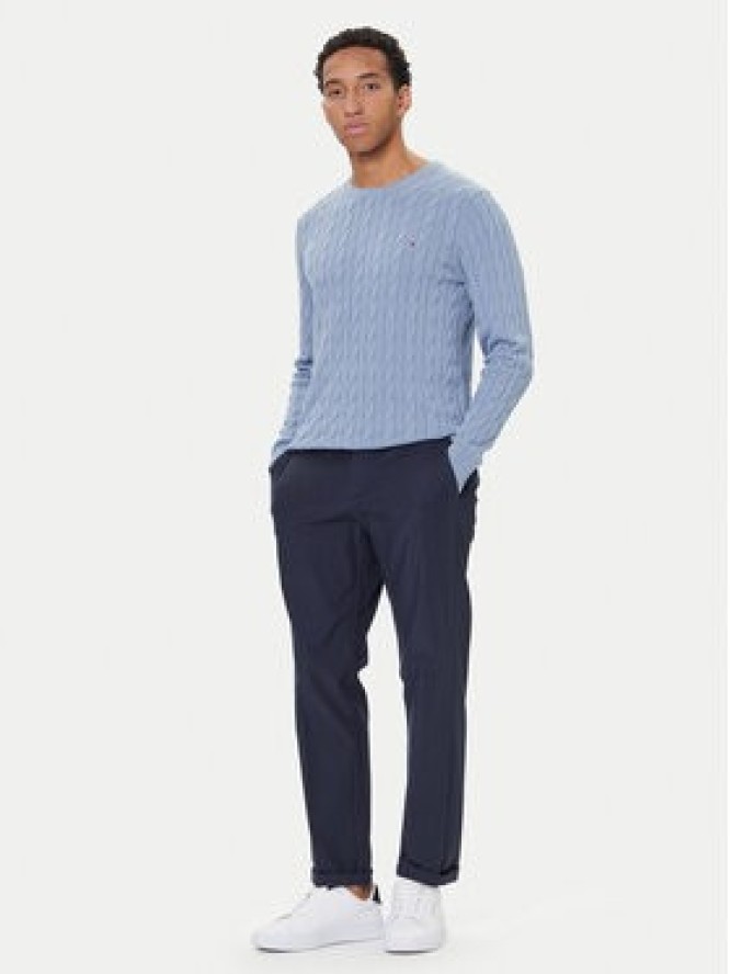 Tommy Hilfiger Sweter MW0MW33132 Błękitny Regular Fit