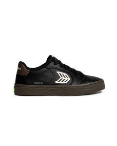 Buty męskie Cariuma SALVAS LEATHER TEAK BLACK IVORY LOGO