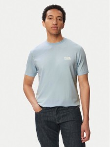 KARL LAGERFELD T-Shirt 755781 563235 Niebieski jasny Regular Fit