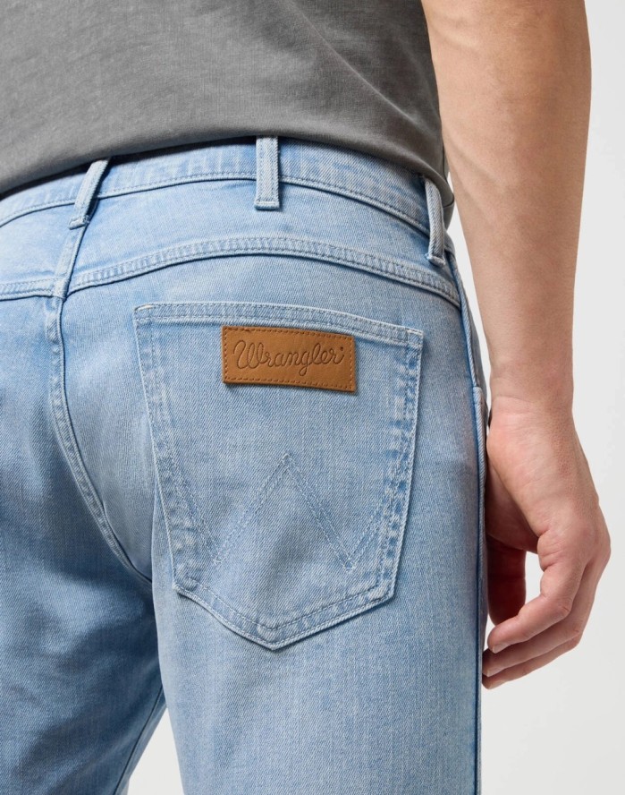 WRANGLER BRYSON MĘSKIE SPODNIE JEANSOWE JEANSY DŻINSY WHISPER BLUE 112350859 W14X017967
