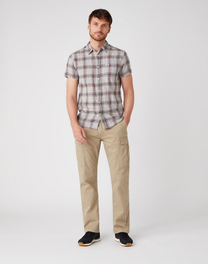 SPODNIE MĘSKIE WRANGLER CASEY CARGO SADDLE W1C250327 112127691