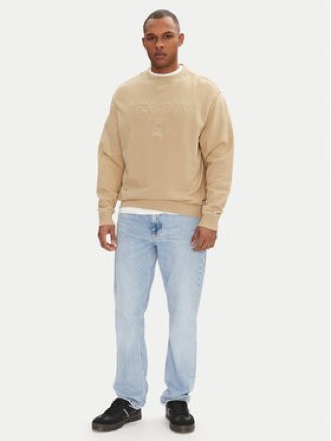 Tommy Jeans Bluza Varsity DM0DM20827 Beżowy Relaxed Fit