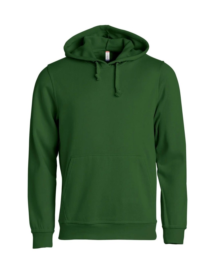 clique Basic Hoody unisex bluza z kapturem trwały materiał – bottle green